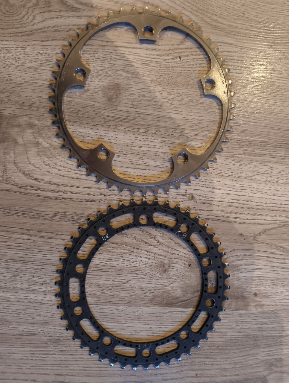 Шестерёнки Dura Ace 48t и Бобров 46t