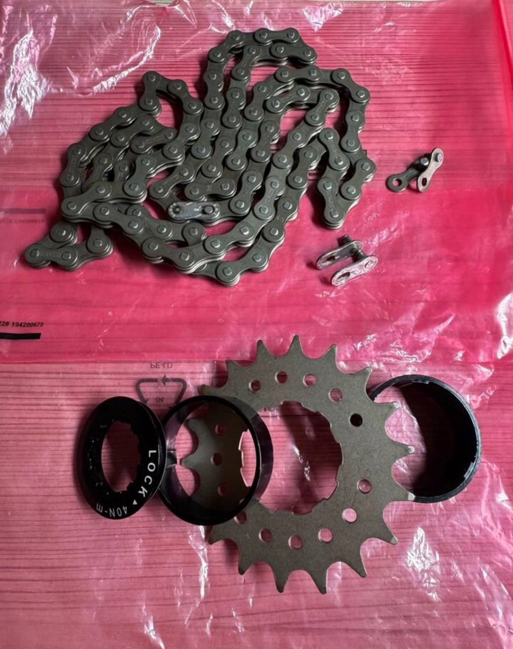 Joytech single speed kit 18T +цепь KMC Z1 Narrow